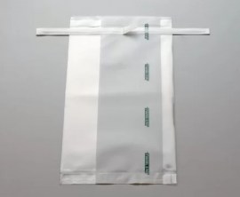 Saco Plástico Estéril Com Tarja - 120 Ml - 100 Unid
